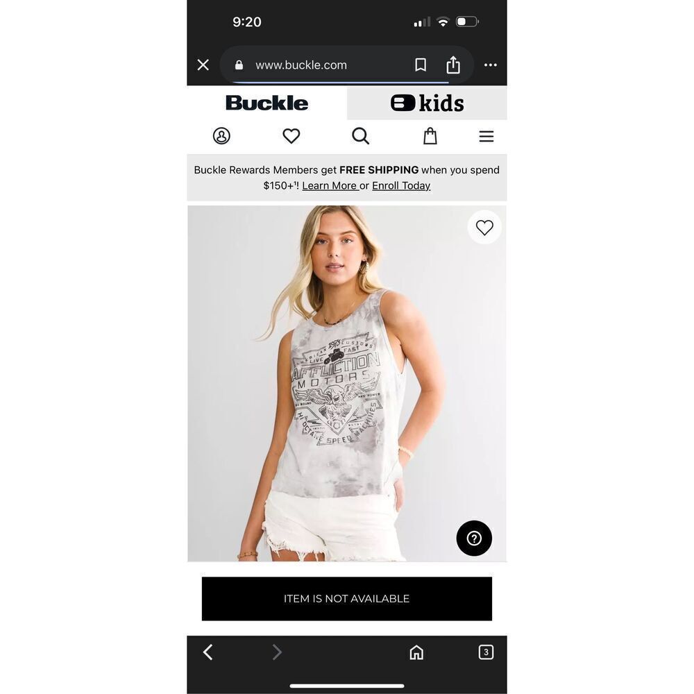 AFFLICTION Alchemist Open Back Tank Top, Color: White Grey Crystal Wash, Med, NW - Picture 9 of 9